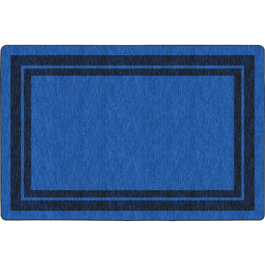 Flagship Carpets Double Dark Tone Border Blue Rug (FE42344A)