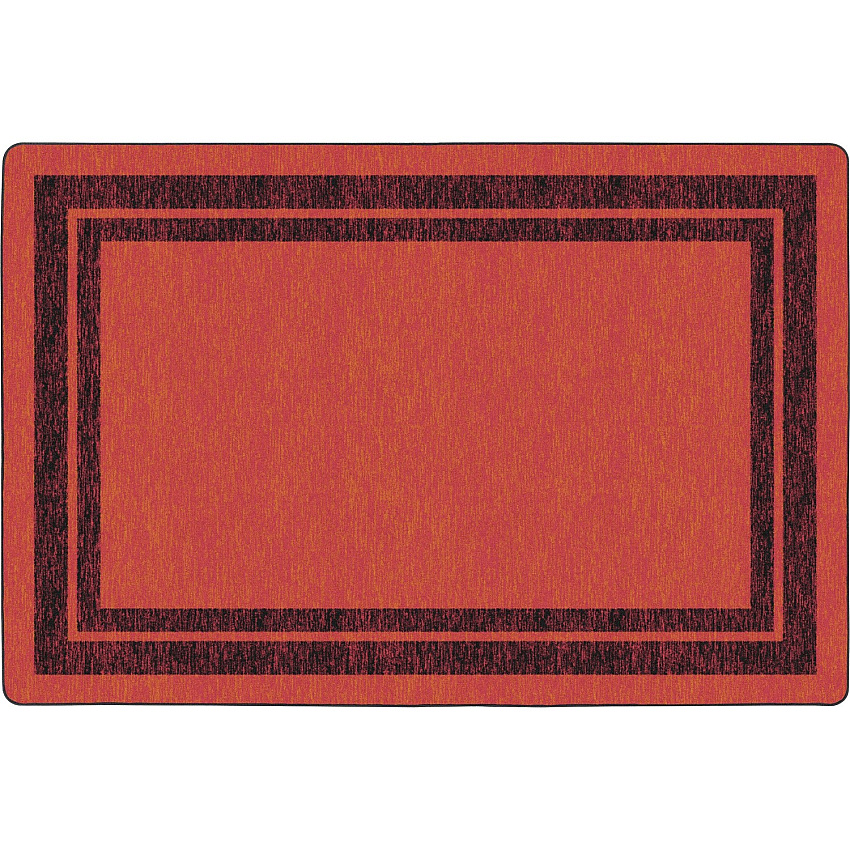 Flagship Carpets Double Dark Tone Border Red Rug (FE42432A)
