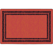 Flagship Carpets Double Dark Tone Border Red Rug (FE42444A)