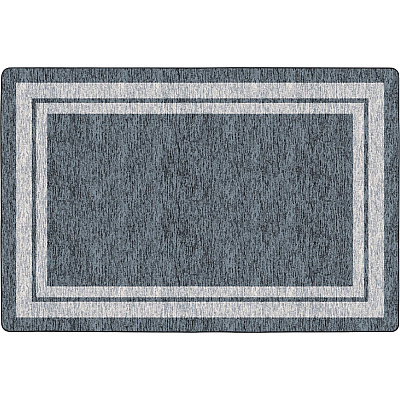 Flagship Carpets Double Light Tone Border Gray Rug (FE42532A)