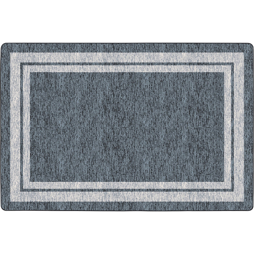 Flagship Carpets Double Light Tone Border Gray Rug (FE42532A)