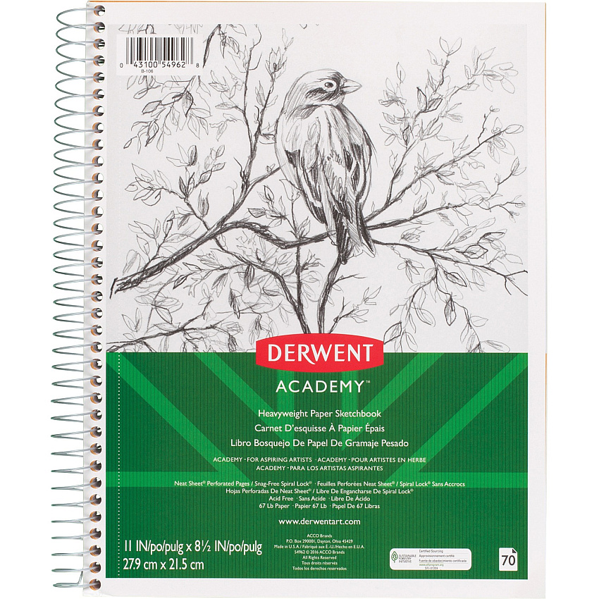 Mead Academy Heavyweight Paper Sketch Journal - Letter (MEA54962)