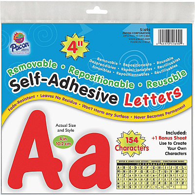 UCreate 154 Character Self-adhesive Letter Set (PAC51694)