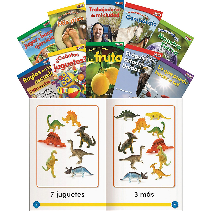 Shell Education Grade K TIME Kids Spanish Reader Set Printed Book (25855)
