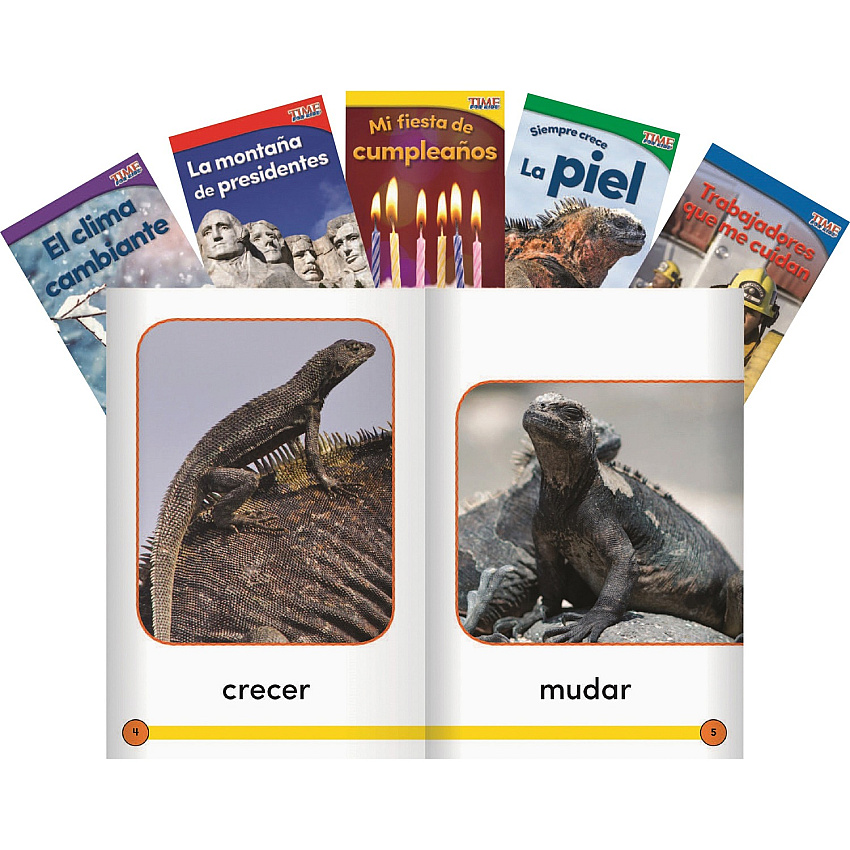 Shell Education TIME For Kids Informational Text Grade K Readers Set 3 10-Book Spanish Set Printed Book (25856)