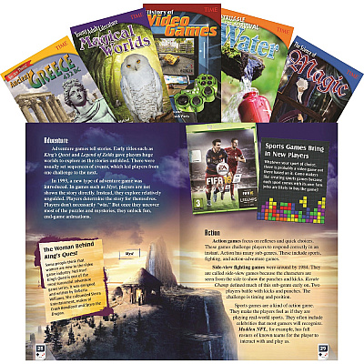 Shell Education TIME Informational Text Grade 6 Set 1, 5-Book Set Printed Book (25925)