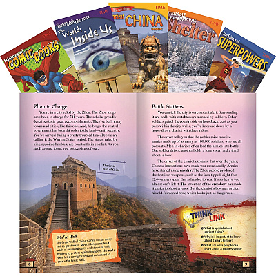 Shell Education TIME Informational Text Grade 6 Set 2, 5-Book Set Printed Book (25926)