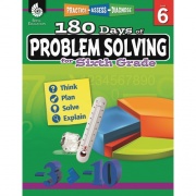 Shell Education 180 Days of Problem Solving for Sixth Grade Printed Book (51618)