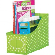 Teacher Created Resources Lime Polka Dots Book Bin (20785)