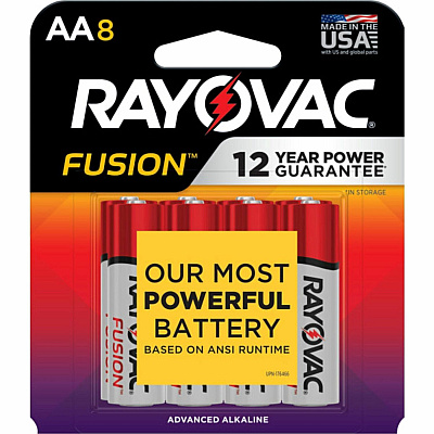 Rayovac Fusion Advanced Alkaline AA Batteries (RAY8158TFUSK)
