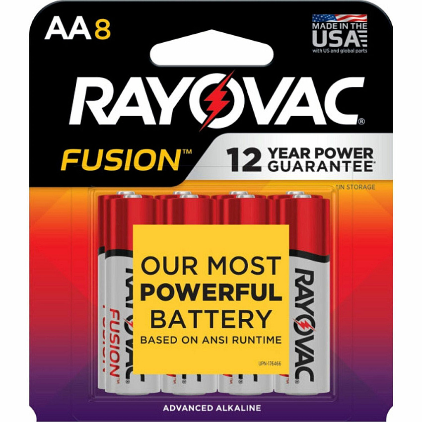 Rayovac Fusion Advanced Alkaline AA Batteries (RAY8158TFUSK)