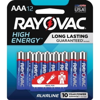 Rayovac Alkaline AAA Batteries (82412K)