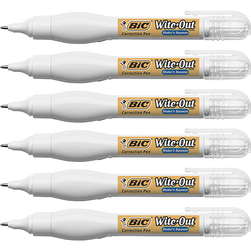 Wite-Out Shake n' Squeeze Correction Pens (BICWOSQPP11BX)