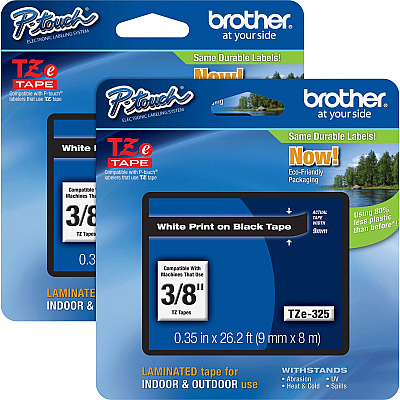 Brother P-touch TZe Laminated Tape Cartridges (BRTTZE325BD)