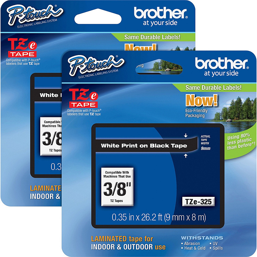 Brother P-touch TZe Laminated Tape Cartridges (BRTTZE325BD)