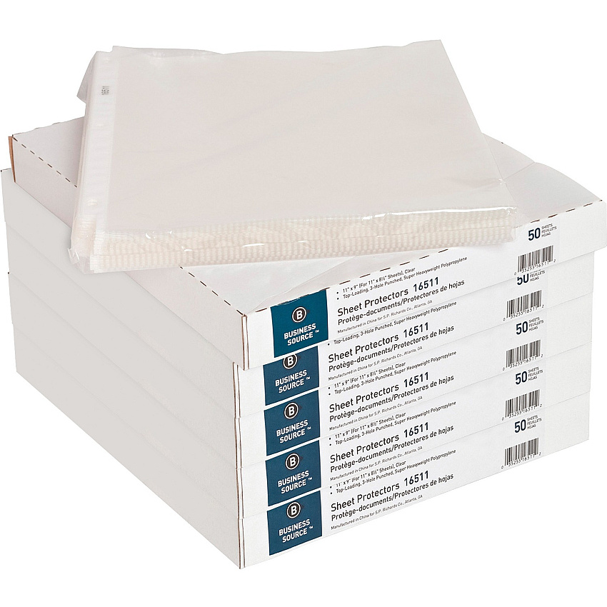Business Source Sheet Protectors (BSN16511CT)