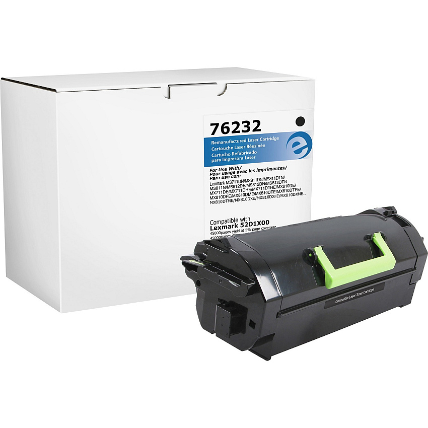 Elite Image Remanufactured Extra High Yield Laser Toner Cartridge - Alternative for Lexmark 521X (52D1X00) - Black - 1 Each (ELI76232)
