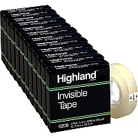 Highland 1/2"W Matte-finish Invisible Tape (MMM6200121296BX)
