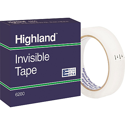 Highland 3/4"W Matte-finish Invisible Tape (MMM6200342592PK)