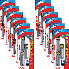 Pentel Super Hi-Polymer Leads (PENC25BPHB3K6BX)