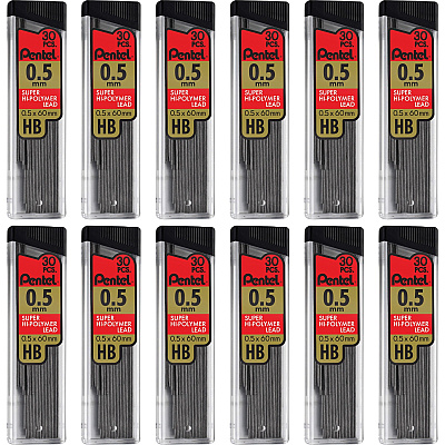 Pentel Super Hi-Polymer Leads (PENC25HBBX)