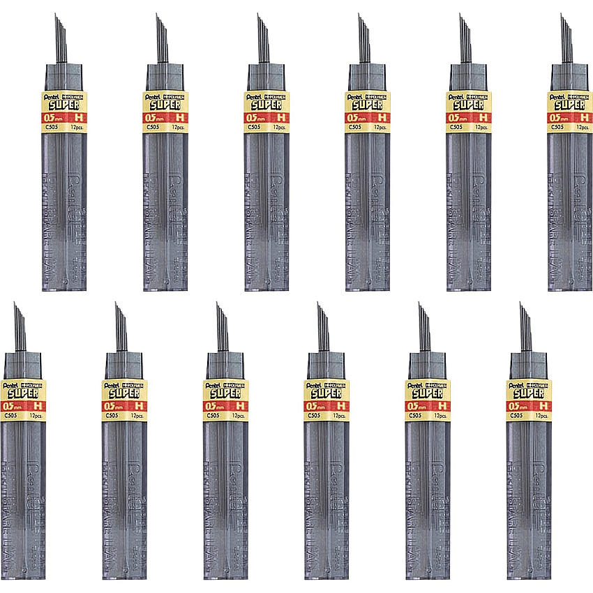 Pentel Super Hi-Polymer Leads (PENC505HBX)