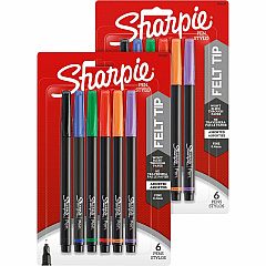 Sharpie Fine Point Pens - 6-Packs (SAN1976527BD)