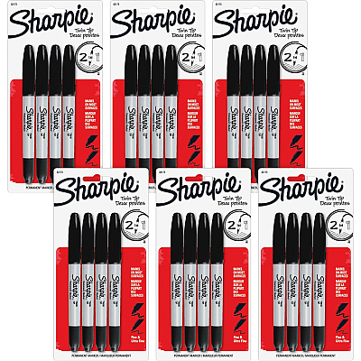 Sharpie Twin Tip Permanent Markers (SAN32175PPBG)