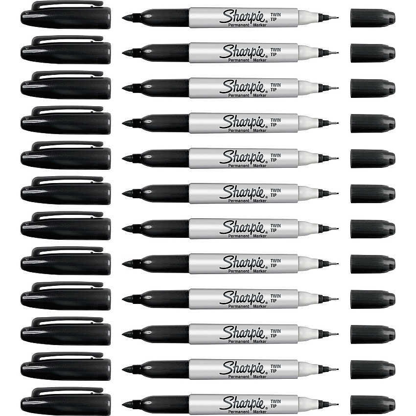 Sharpie Twin Tip Permanent Markers (SAN32201BX)
