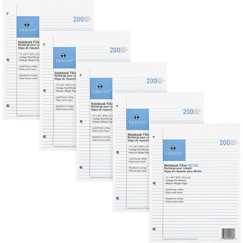 Sparco Notebook Filler Paper - Letter (SPR82110BD)