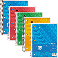 Sparco Wirebound College Ruled Notebooks (SPR83255BD)