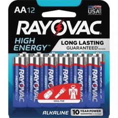 Rayovac High Energy Alkaline AA Battery 12-Packs (81512KCT)