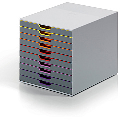 Durable VARICOLOR Desktop 10 Drawer Organizer (DBL761027)