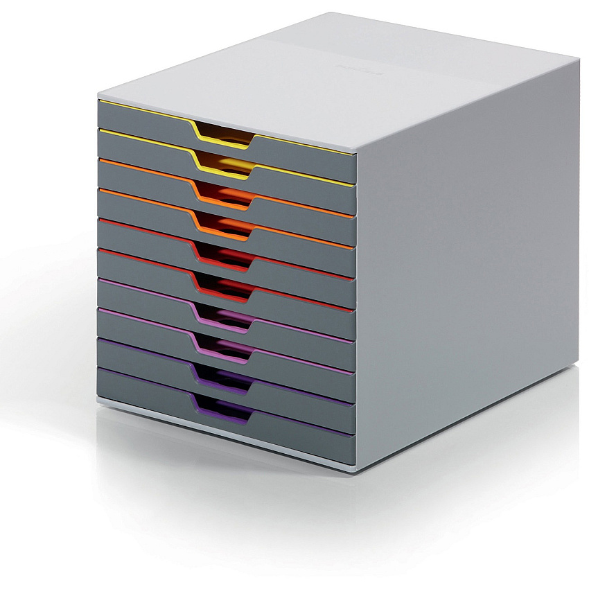 Durable VARICOLOR Desktop 10 Drawer Organizer (DBL761027)