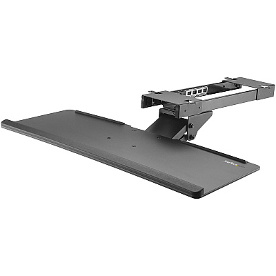 StarTech Star Tech.com Under Desk Keyboard Tray - Keyboard Drawer - Computer Keyboard Stand - Keyboard Shelf 26.4in W - Adjustable Keyboard Tray - Keyboard (KBTRAYADJ)