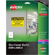 Avery 7"x10" Removable Label Safety Signs (61515)