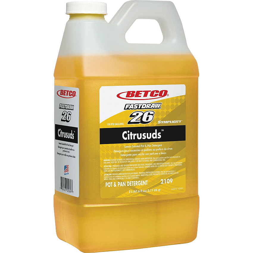 Betco Symplicity Citrusuds Pot/Pan Detergent - FASTDRAW 26 (BET21094700)