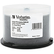 Verbatim DataLifePlus 95079 DVD Recordable Media - DVD-R - 16x - 4.70 GB - 50 Pack Spindle - White