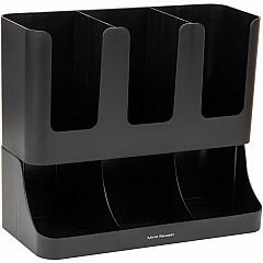 Mind Reader 6-compartment Condiment Organizer (EMSUPRIGHT6BLK)