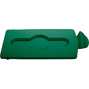 Rubbermaid Commercial Slim Jim Green Closed Lid Insert (RCP2007884)