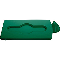 Rubbermaid Commercial Slim Jim Green Closed Lid Insert (RCP2007884)