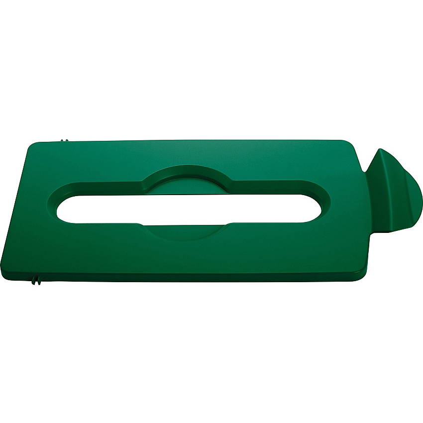 Rubbermaid Commercial Slim Jim Lid Green Paper Slot (RCP2007886)