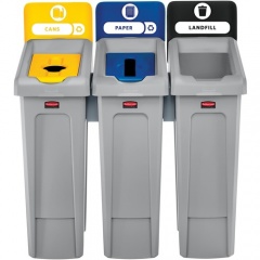 Rubbermaid Commercial Slim Jim Recycling Station (2007917)