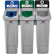 Rubbermaid Commercial Slim Jim Recycling Station (RCP2007918)