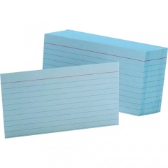 Oxford Colored Ruled Index Cards (7321BLU)