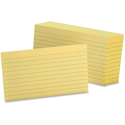 Oxford Colored Ruled Index Cards (OXF7321CAN)