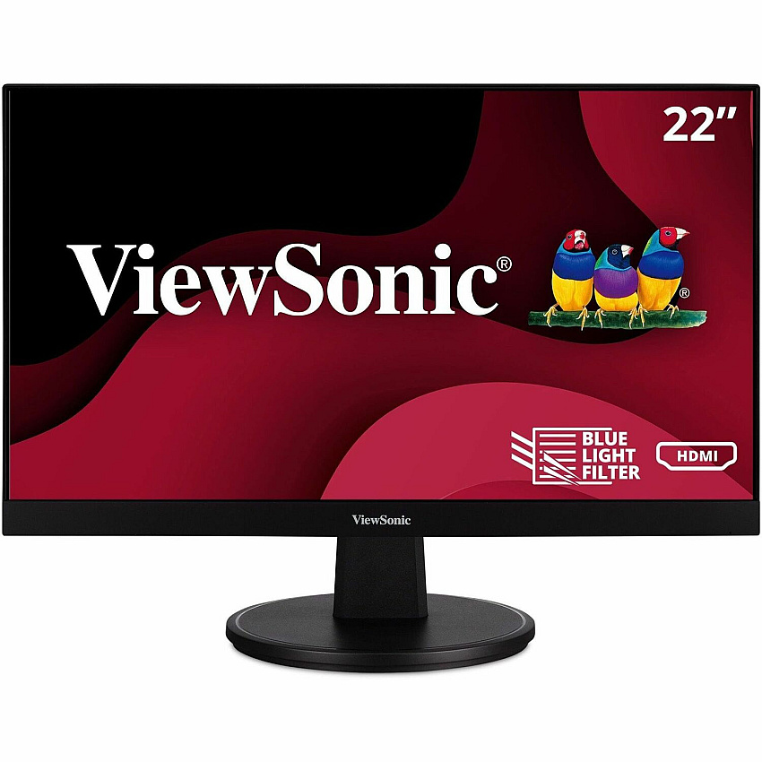 Viewsonic VA2256-MHD 22 Inch IPS 1080p Monitor with FreeSync, HDMI, DisplayPort and VGA Inputs for Home and Office