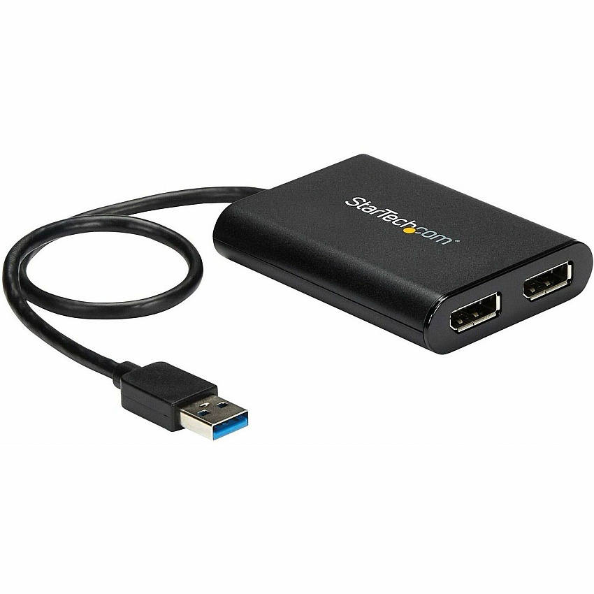 StarTech Usb To Dual Displayport Adapter - 4k 60hz - Usb 3.0 (5gbps) (USB32DP24K60)
