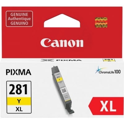 Canon CLI-281XL Original Inkjet Ink Cartridge - Yellow - 1 Each (CLI281XLYW)
