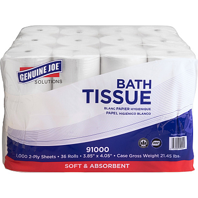 Genuine Joe Solutions Double Capacity Bath Tissue (GJO91000PL)